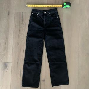 Madewell size 23 slim wide leg jeans lunar wash